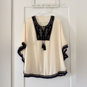 Boho Embroidered Top